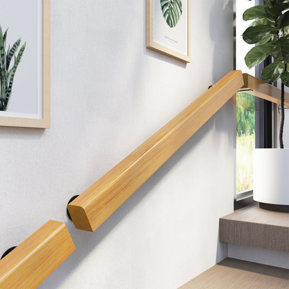 theVIEs Premium Solid Wood Handrails for Indoor Stairs, Handling Over 500 pounds